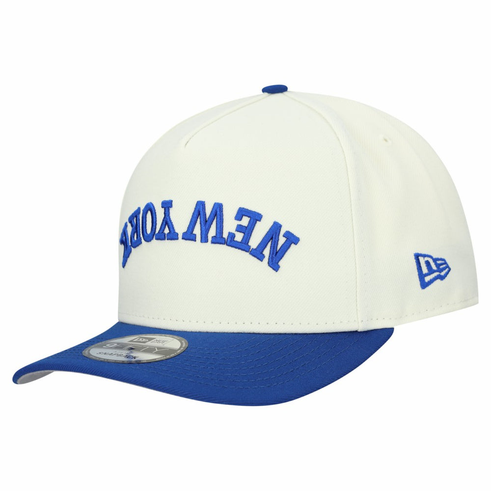 New York Giants New Era Upside Down 9FIFTY A-Frame Snapback Hat - Cream Hats