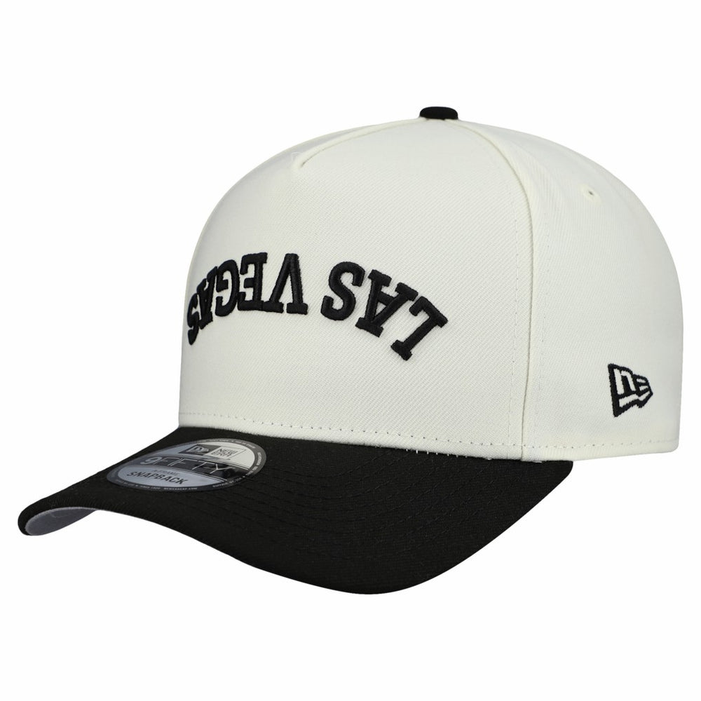 Las Vegas Raiders New Era Upside Down 9FIFTY A-Frame Snapback Hat - Cream Hats