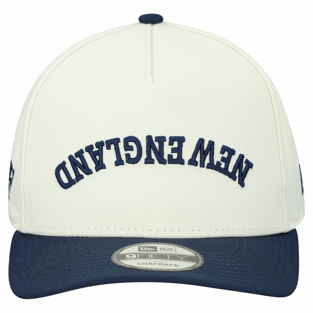 New England Patriots New Era Upside Down 9FIFTY A-Frame Snapback Hat - Cream Hats