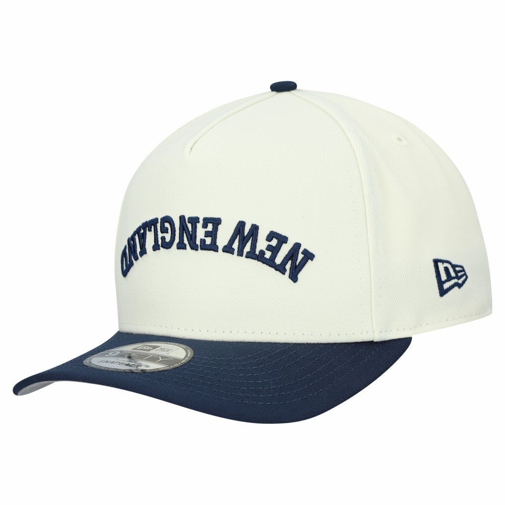 New England Patriots New Era Upside Down 9FIFTY A-Frame Snapback Hat - Cream Hats