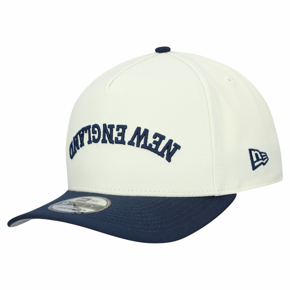 New England Patriots New Era Upside Down 9FIFTY A-Frame Snapback Hat - Cream Hats