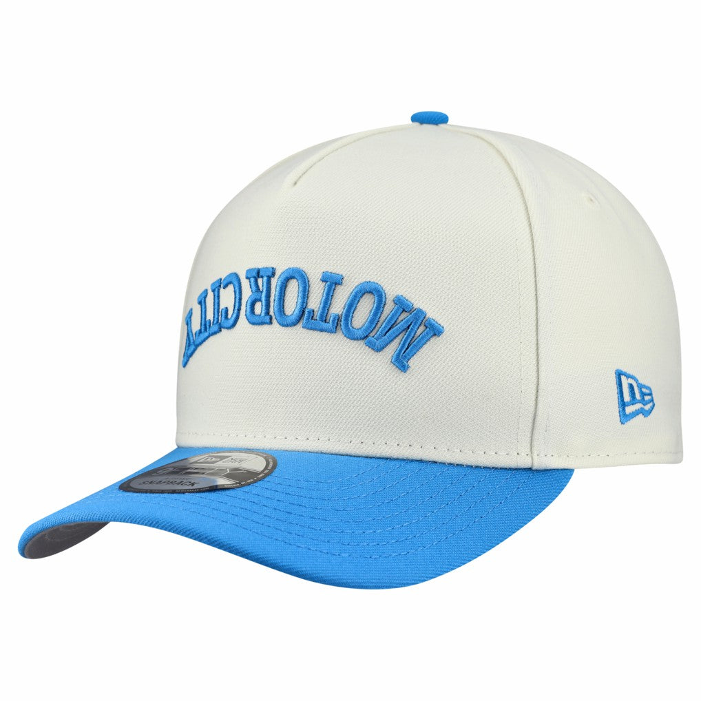 Detroit Lions New Era Upside Down 9FIFTY A-Frame Snapback Hat - Cream Hats