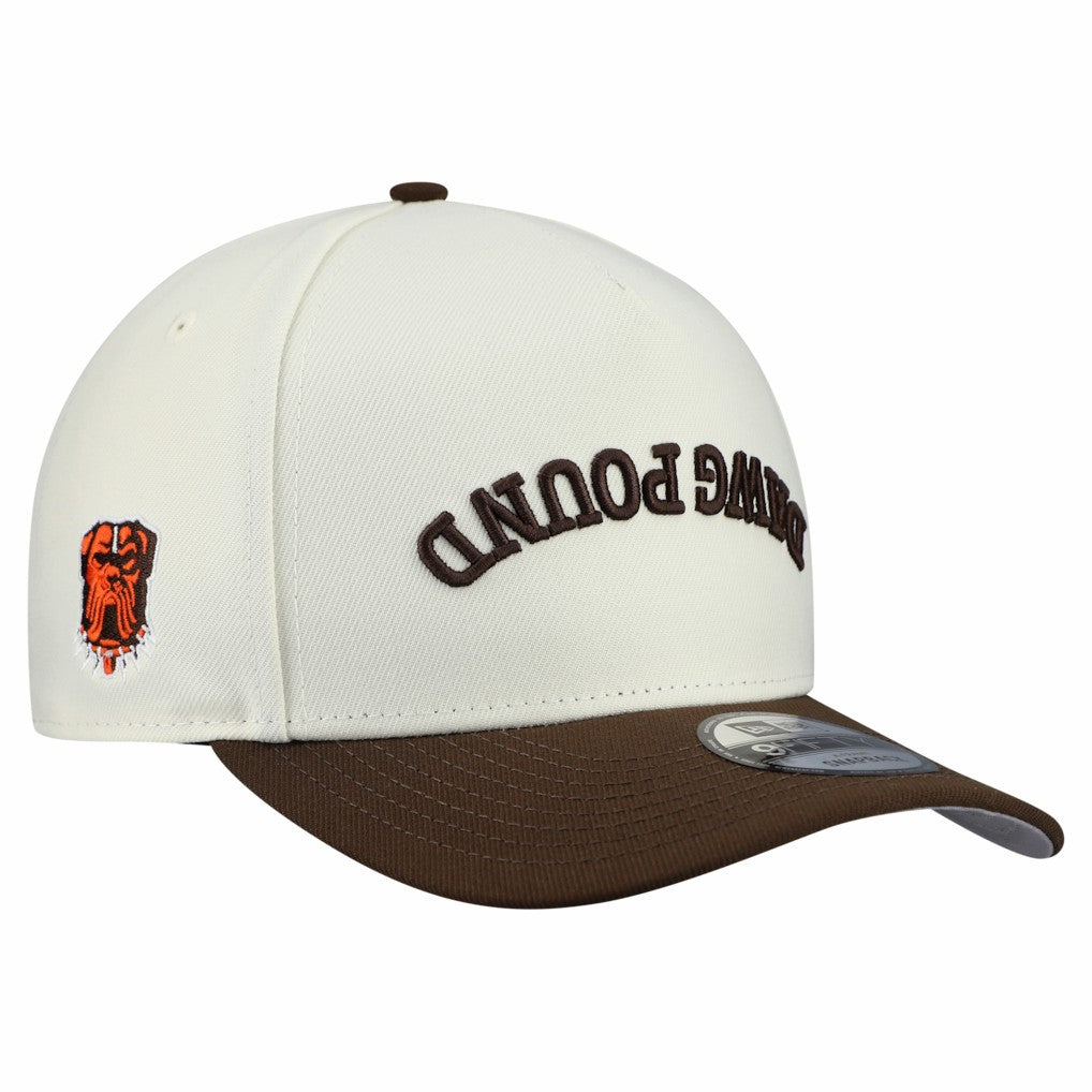 Cleveland Browns New Era Upside Down 9FIFTY A-Frame Snapback Hat - Cream Hats