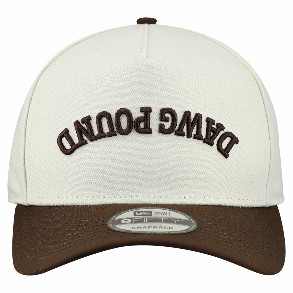 Cleveland Browns New Era Upside Down 9FIFTY A-Frame Snapback Hat - Cream Hats