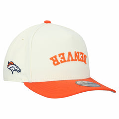 Denver Broncos New Era Upside Down 9FIFTY A-Frame Snapback Hat - Cream Hats