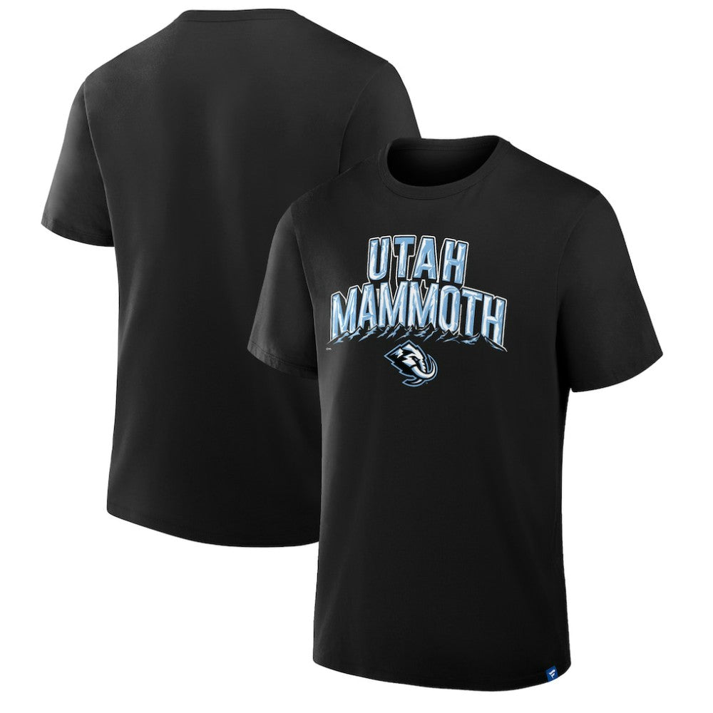Utah Mammoth Profile Male Adult Big & Tall Short Sleeve T-Shirt - Black | US 203383435