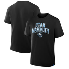 Utah Mammoth Profile Male Adult Big & Tall Short Sleeve T-Shirt - Black | US 203383435