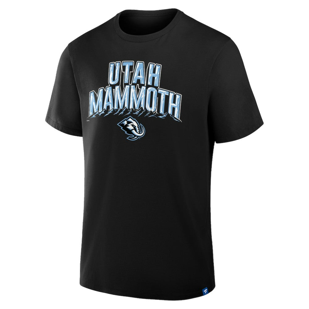 Utah Mammoth Profile Male Adult Big & Tall Short Sleeve T-Shirt - Black | US 203383435