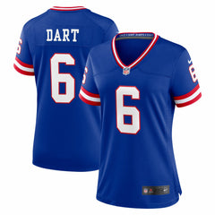 Jaxson Dart New York Giants Women's Alternate 2 Classic Game Jersey - Royal Jerseys