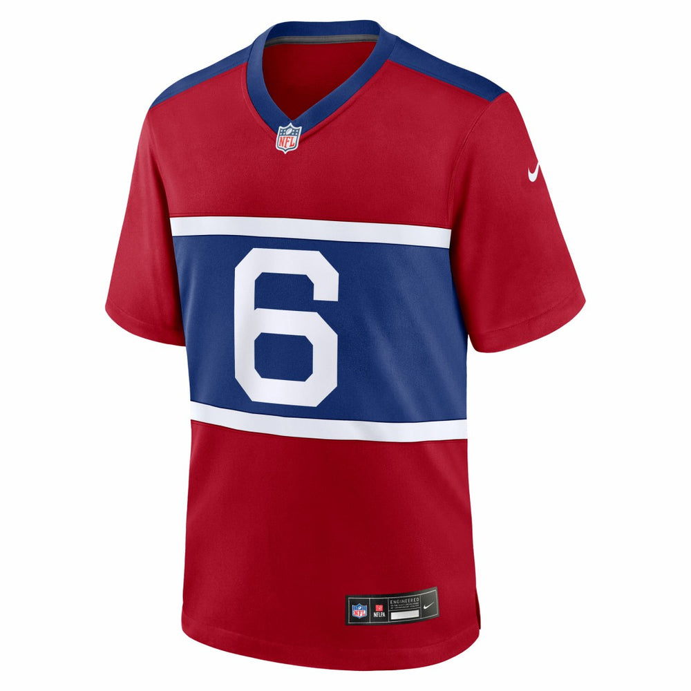 Jaxson Dart New York Giants Alternate Century Red Game Jersey - Red Jerseys