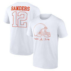 Shedeur Sanders Cleveland Browns Outline Player T-Shirt - White T-shirts
