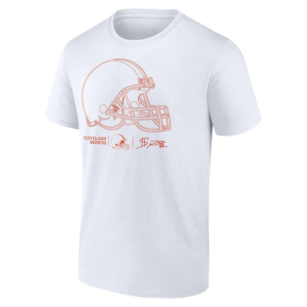 Shedeur Sanders Cleveland Browns Outline Player T-Shirt - White T-shirts