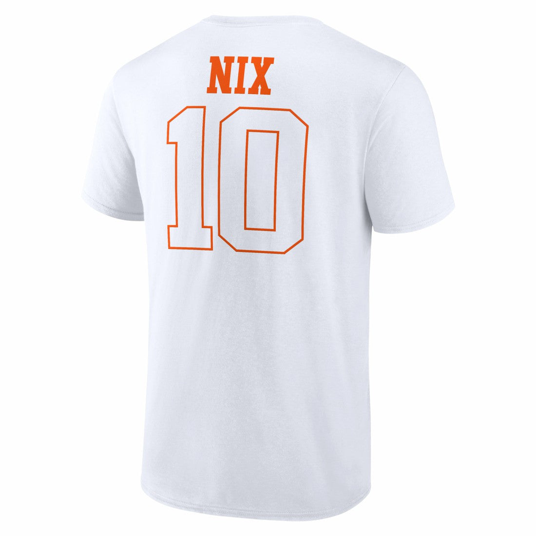 Bo Nix Denver Broncos Outline Player T-Shirt - White T-shirts