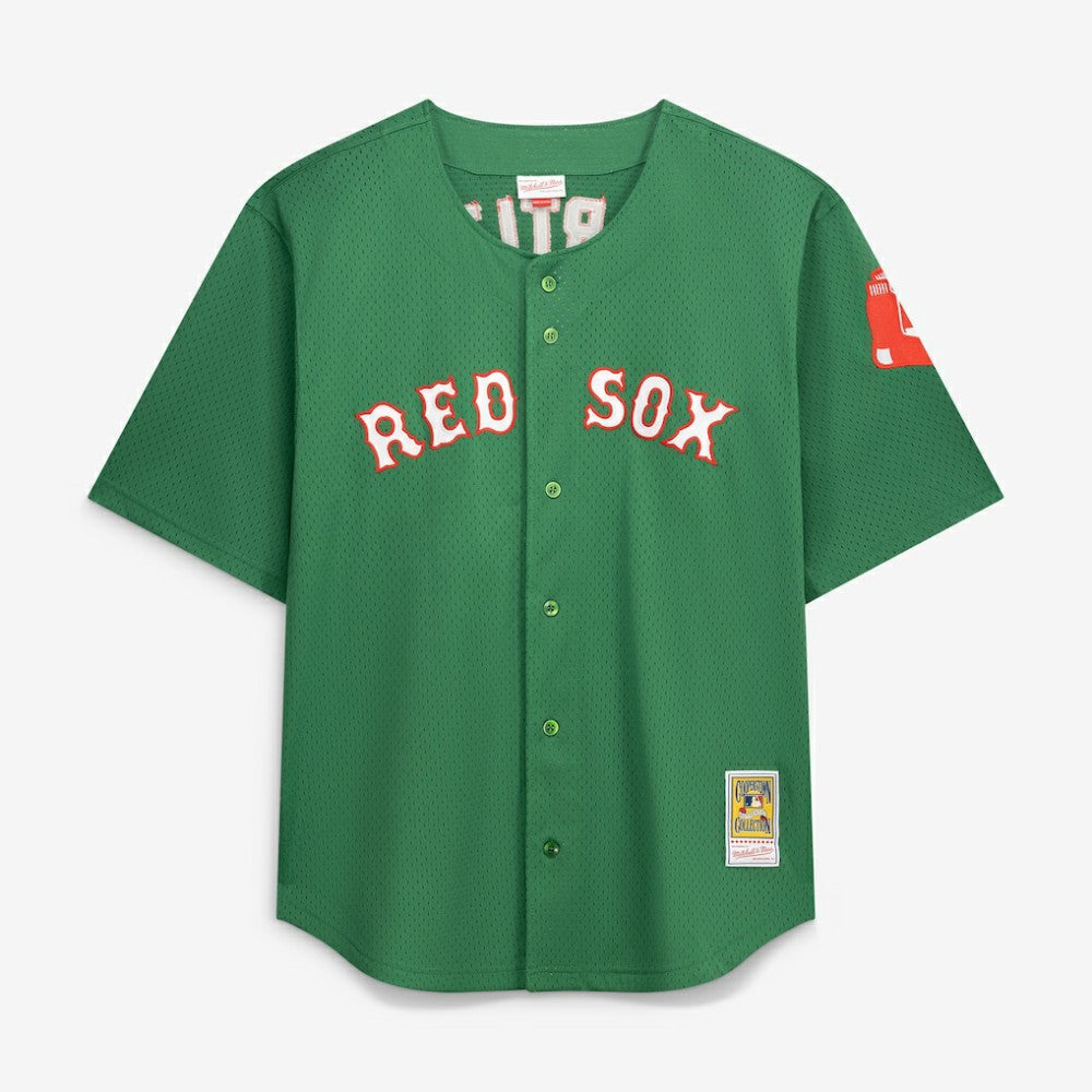 David Ortiz Boston Red Sox Mitchell & Ness Big & Tall Cooperstown Collection Mesh Batting Practice Jersey - Kelly Green Jerseys