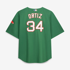 David Ortiz Boston Red Sox Mitchell & Ness Big & Tall Cooperstown Collection Mesh Batting Practice Jersey - Kelly Green Jerseys