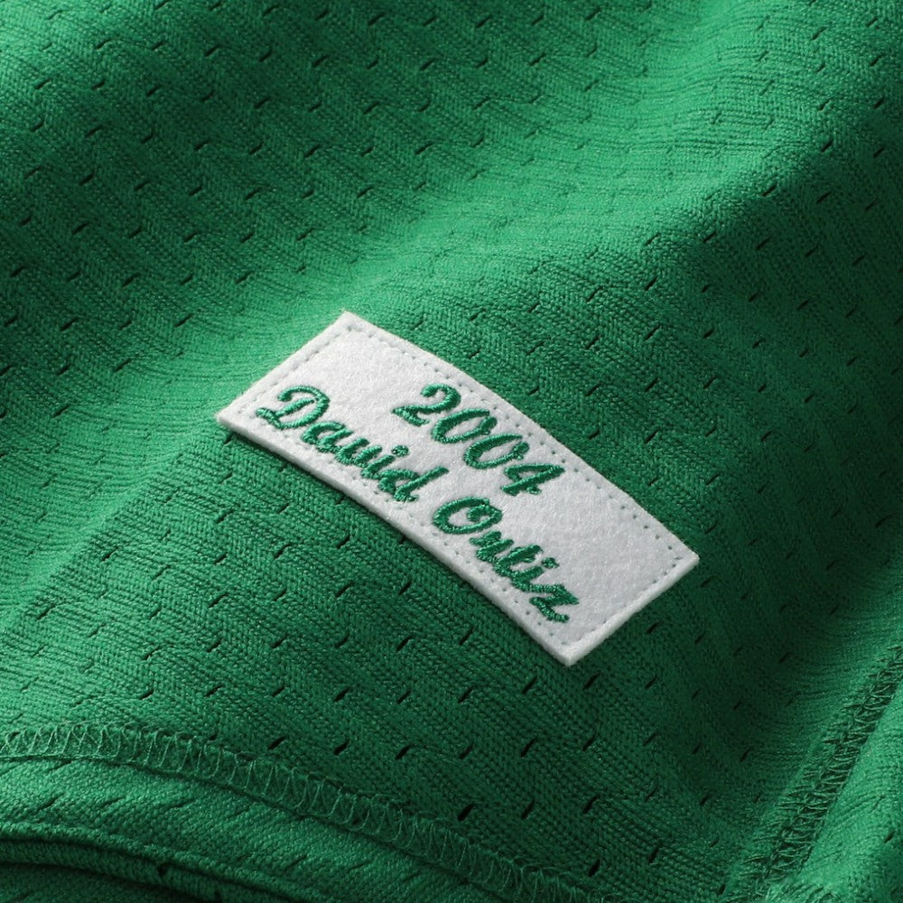 David Ortiz Boston Red Sox Mitchell & Ness Big & Tall Cooperstown Collection Mesh Batting Practice Jersey - Kelly Green Jerseys