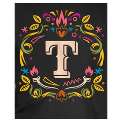 Texas Rangers New Era Youth Día de los Muertos T-Shirt - Black T-shirts