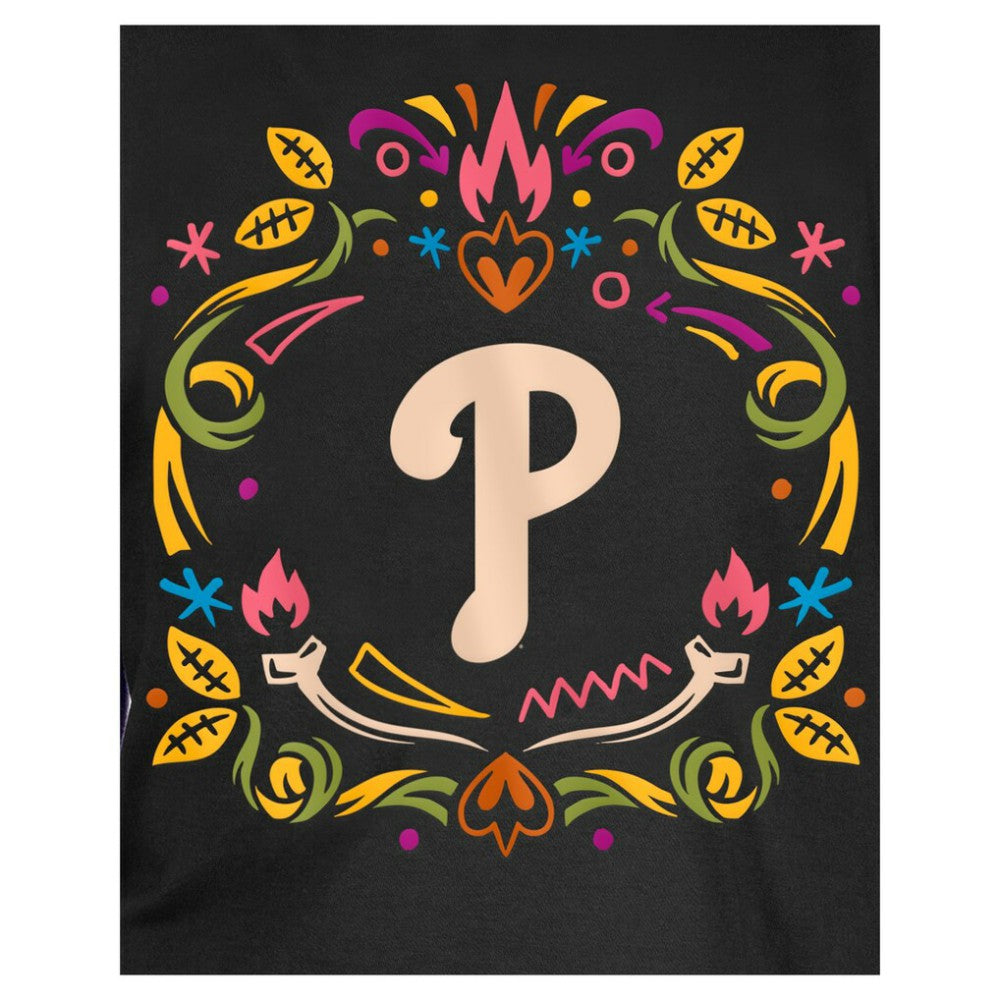 Philadelphia Phillies New Era Youth Día de los Muertos T-Shirt - Black T-shirts