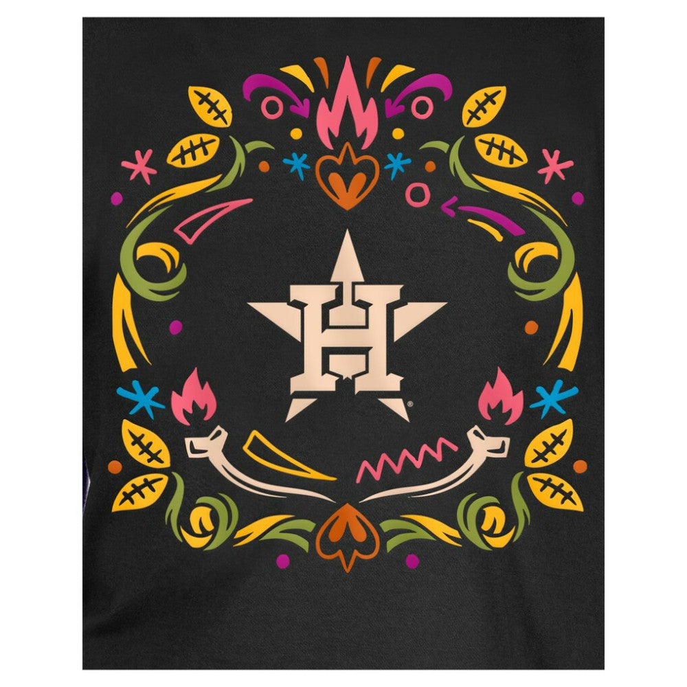 Houston Astros New Era Youth Día de los Muertos T-Shirt - Black T-shirts