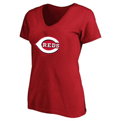 Elly De La Cruz Cincinnati Reds Profile Women's Plus Size Name & Number V-Neck T-Shirt - Red T-shirts