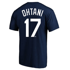Shohei Ohtani Los Angeles Dodgers Profile Big & Tall Player Name & Number T-Shirt - Navy T-shirts