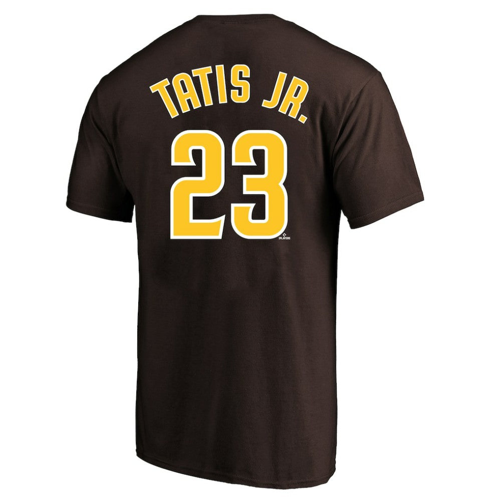 Fernando Tatis Jr. San Diego Padres Profile Big & Tall Player Name & Number T-Shirt - Brown T-shirts