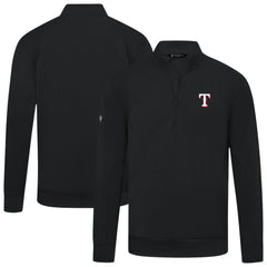 Texas Rangers Levelwear Upright Insignia Tri-Blend Quarter-Zip Pullover - Black Pullover