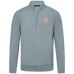New York Mets Levelwear Upright Insignia Tri-Blend Quarter-Zip Pullover - Gray Pullover