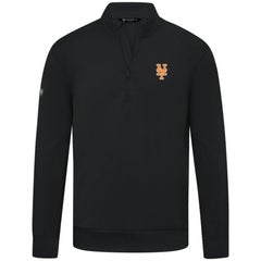 New York Mets Levelwear Upright Insignia Tri-Blend Quarter-Zip Pullover - Black Pullover