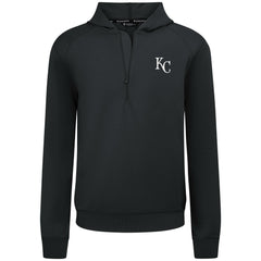 Kansas City Royals Levelwear Technic Insignia Quarter-Zip Hoodie - Black Hoodies