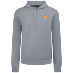 New York Mets Levelwear Technic Insignia Quarter-Zip Hoodie - Gray Hoodies