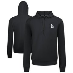St. Louis Cardinals Levelwear Technic Insignia Quarter-Zip Hoodie - Black Hoodies