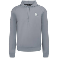 St. Louis Cardinals Levelwear Technic Insignia Quarter-Zip Hoodie - Gray Hoodies