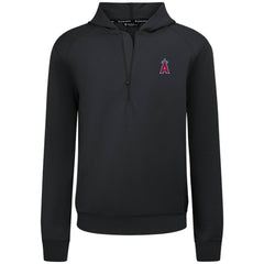 Los Angeles Angels Levelwear Technic Insignia Quarter-Zip Hoodie - Black Hoodies