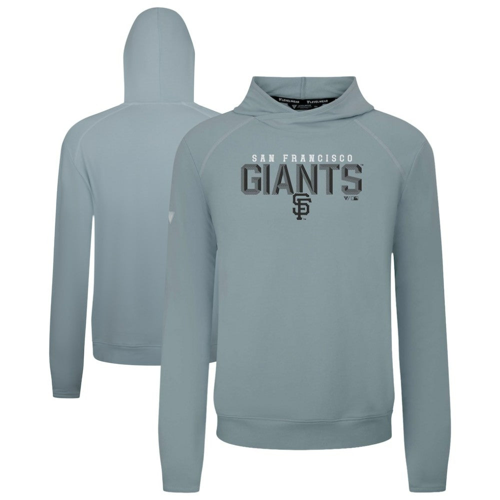 San Francisco Giants Levelwear Mandate Carve Tri-Blend Hoodie - Gray Hoodies