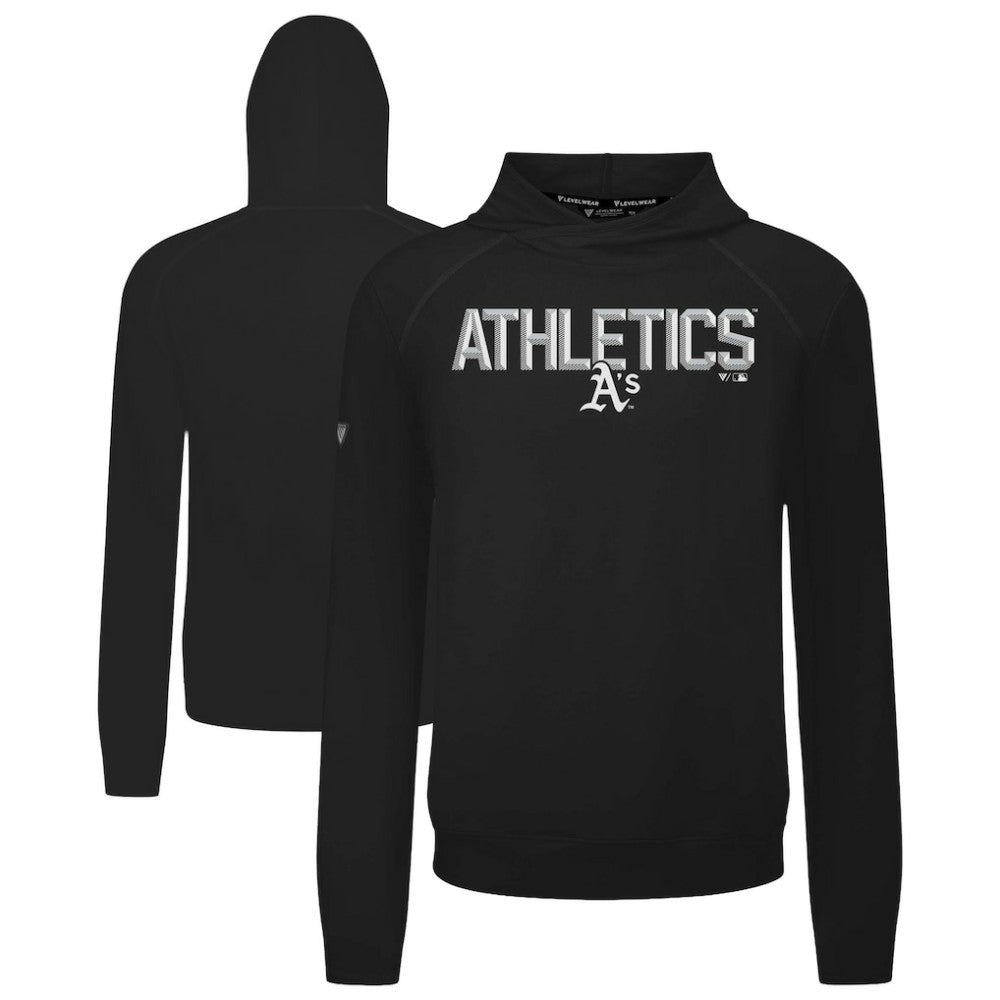 Athletics Levelwear Mandate Carve Tri-Blend Hoodie - Black Hoodies