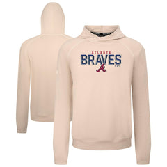 Atlanta Braves Levelwear Mandate Carve Tri-Blend Hoodie - Khaki Hoodies