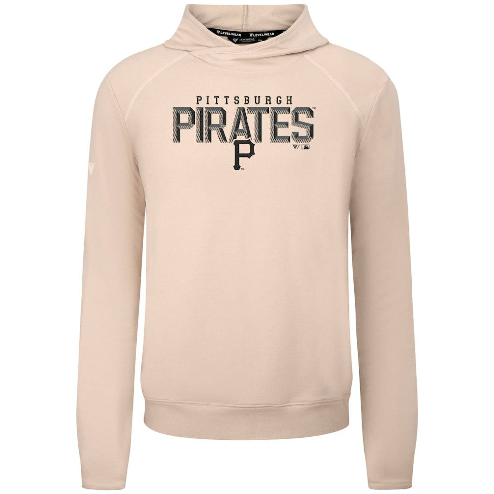 Pittsburgh Pirates Levelwear Mandate Carve Tri-Blend Hoodie - Khaki Hoodies
