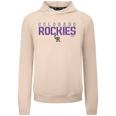 Colorado Rockies Levelwear Mandate Carve Tri-Blend Hoodie - Khaki Hoodies