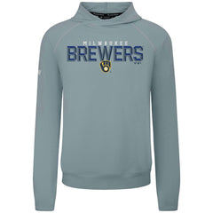 Milwaukee Brewers Levelwear Mandate Carve Tri-Blend Hoodie - Gray Hoodies