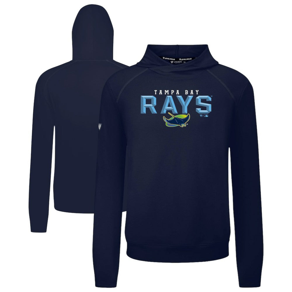 Tampa Bay Rays Levelwear Mandate Carve Tri-Blend Hoodie - Navy Hoodies