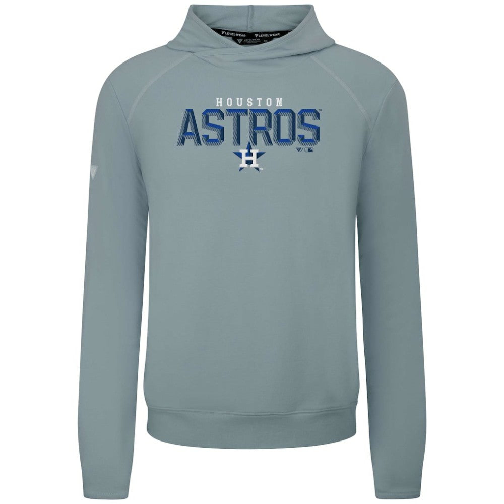 Houston Astros Levelwear Mandate Carve Tri-Blend Hoodie - Gray Hoodies