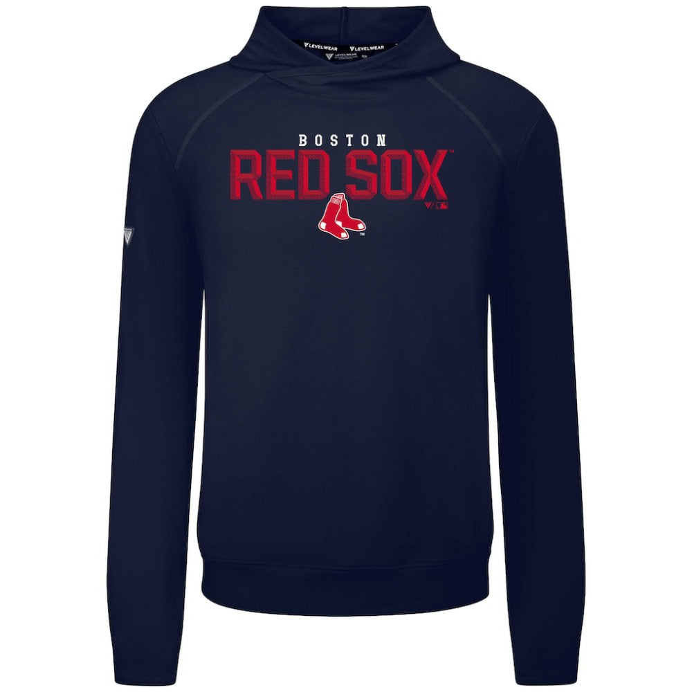 Boston Red Sox Levelwear Mandate Carve Tri-Blend Hoodie - Navy Hoodies