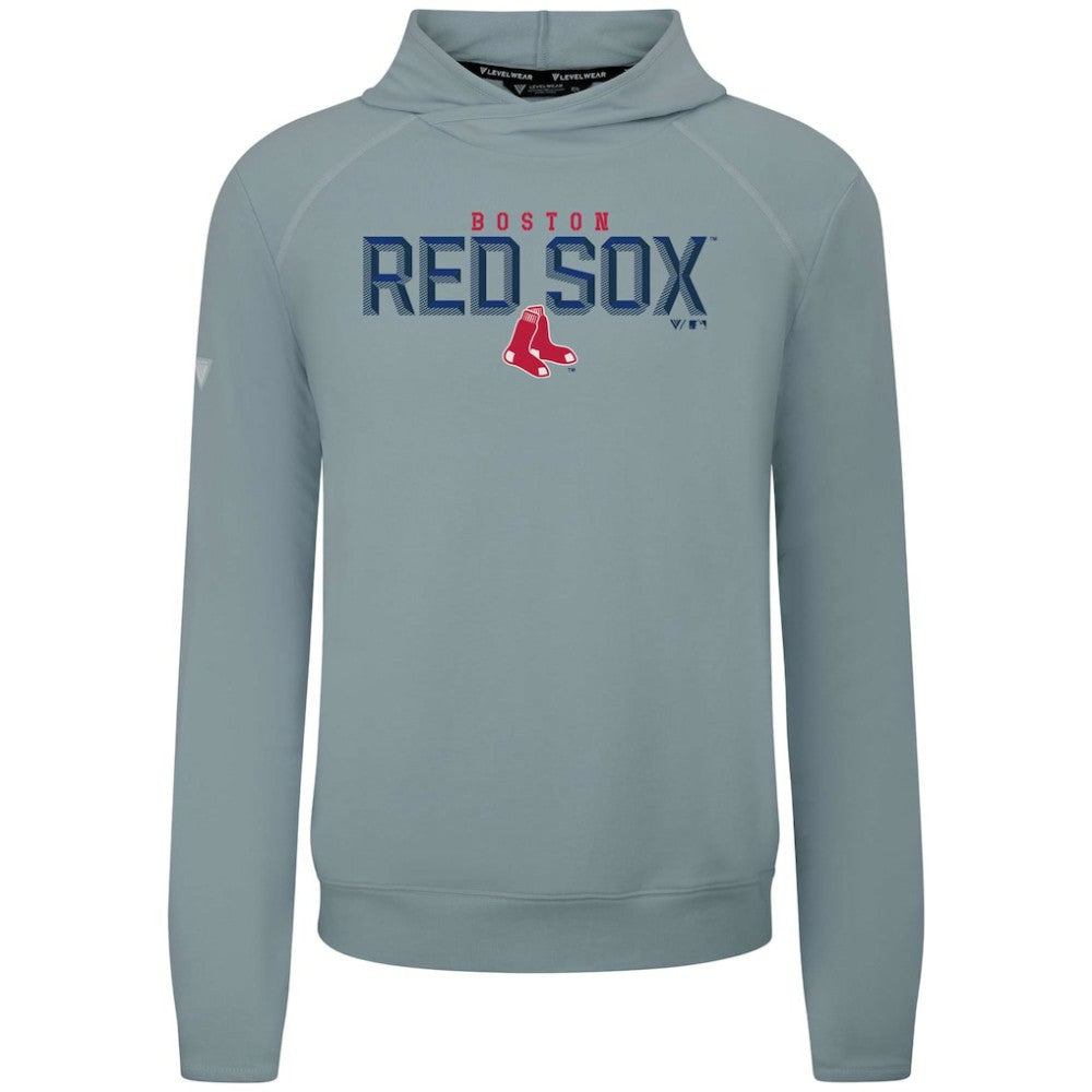 Boston Red Sox Levelwear Mandate Carve Tri-Blend Hoodie - Gray Hoodies