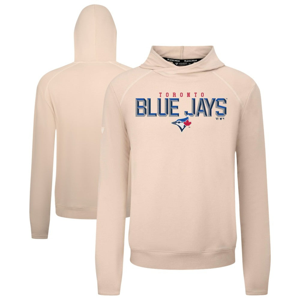 Toronto Blue Jays Levelwear Mandate Carve Tri-Blend Hoodie - Khaki Hoodies