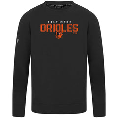 Baltimore Orioles Levelwear Mandate Carve Tri-Blend Sweatshirt - Black Sweatshirts