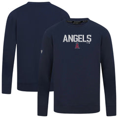 Los Angeles Angels Levelwear Mandate Carve Tri-Blend Sweatshirt - Navy Sweatshirts