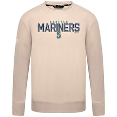 Seattle Mariners Levelwear Mandate Carve Tri-Blend Sweatshirt - Khaki Sweatshirts