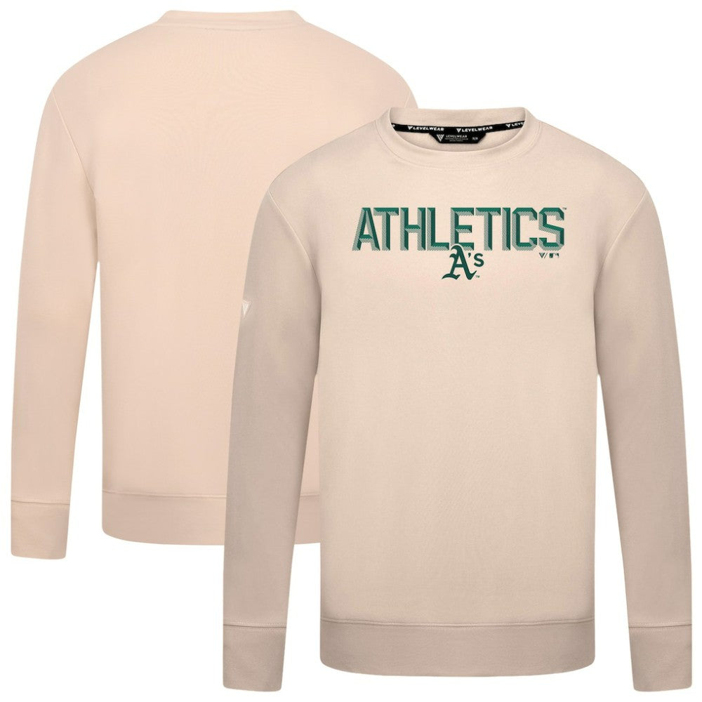 Athletics Levelwear Mandate Carve Tri-Blend Sweatshirt - Khaki Sweatshirts