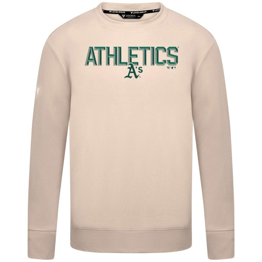Athletics Levelwear Mandate Carve Tri-Blend Sweatshirt - Khaki Sweatshirts